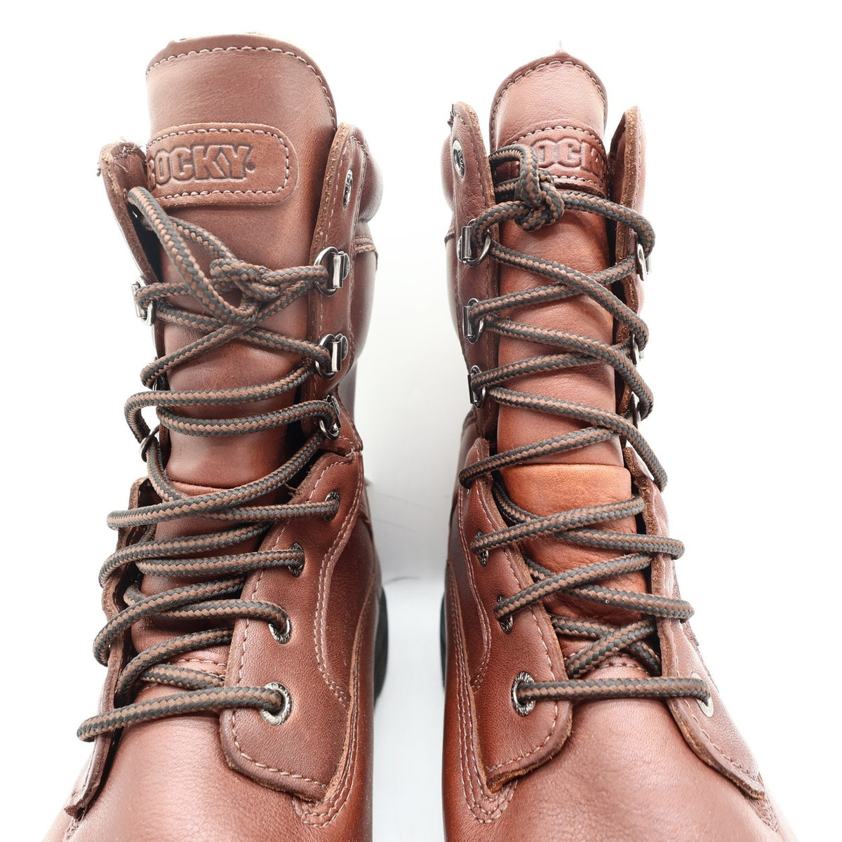 Rocky 2000s Steel Toe Ranger Work Boots Mens 9 Brown Leather Gore-Tex NIB