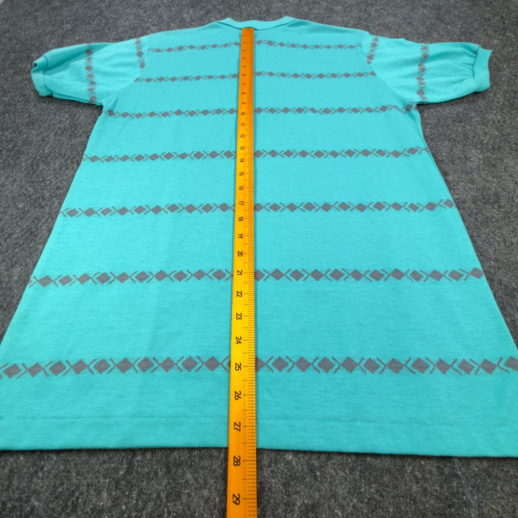 The Pro Black Watch Men's Medium Polo Shirt Turquoise Made in USA