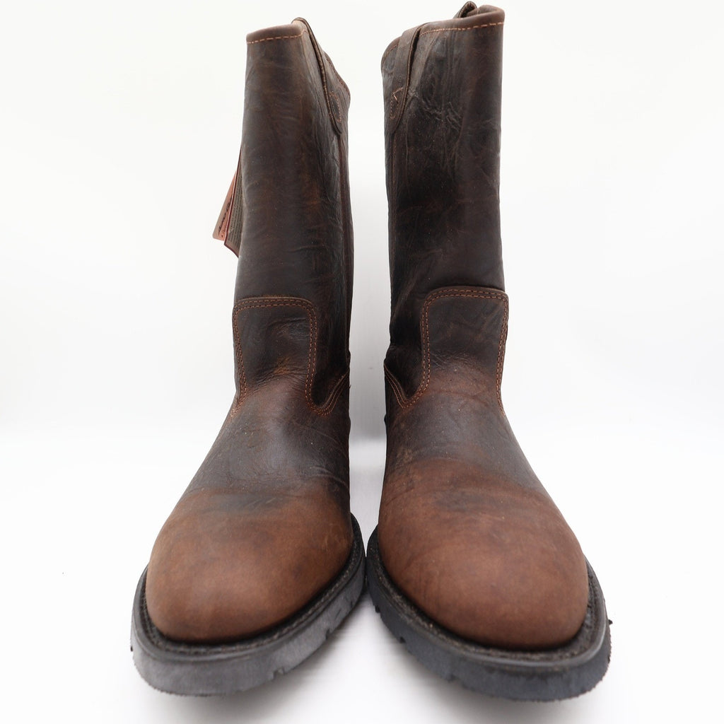 Double-H Vintage 90s Western Boots Mens 11.5D USA Leather Work 2520 Aero Glide