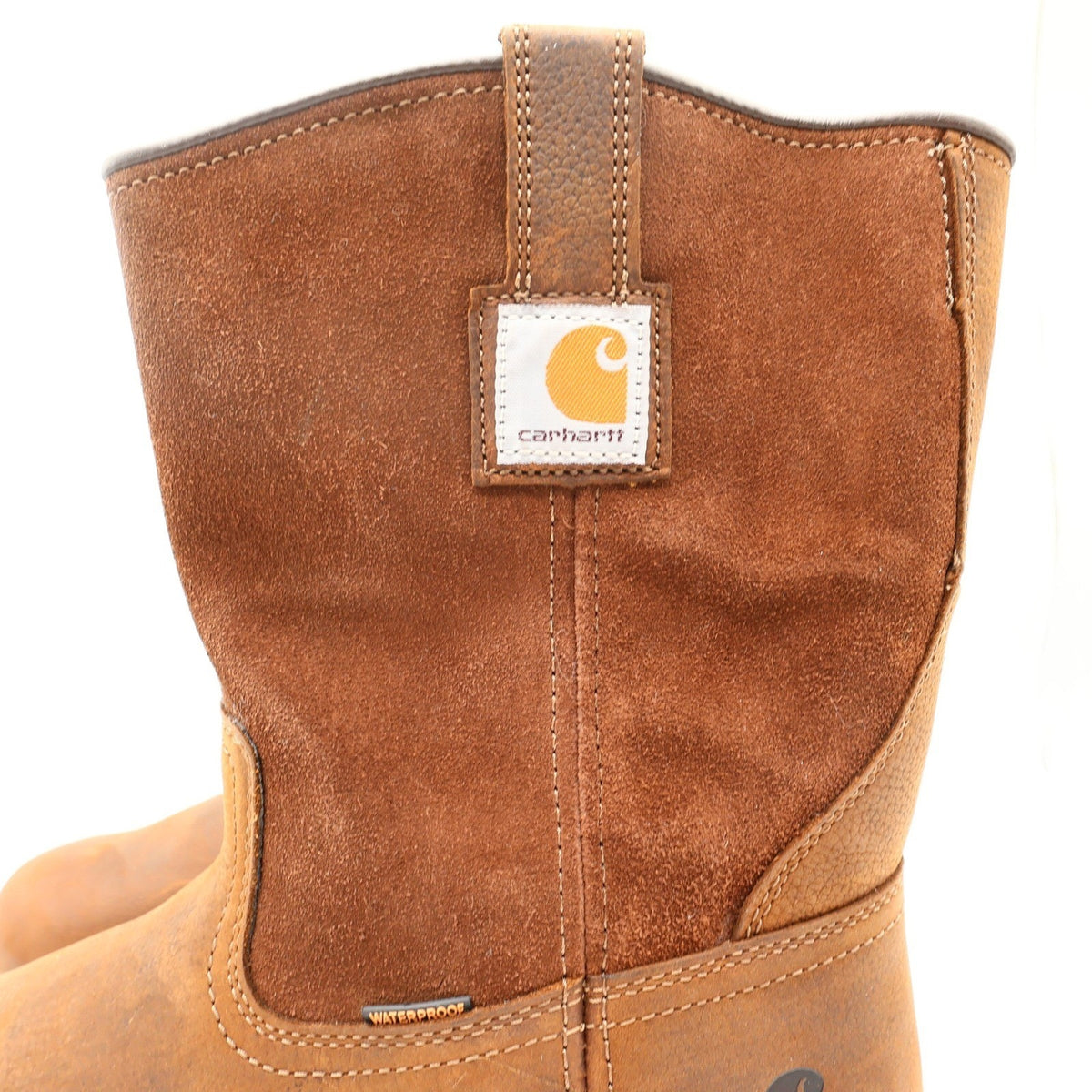 Carhartt CMP1053 Pull-On Work Boot Mens 12W Brown Leather Waterproof New