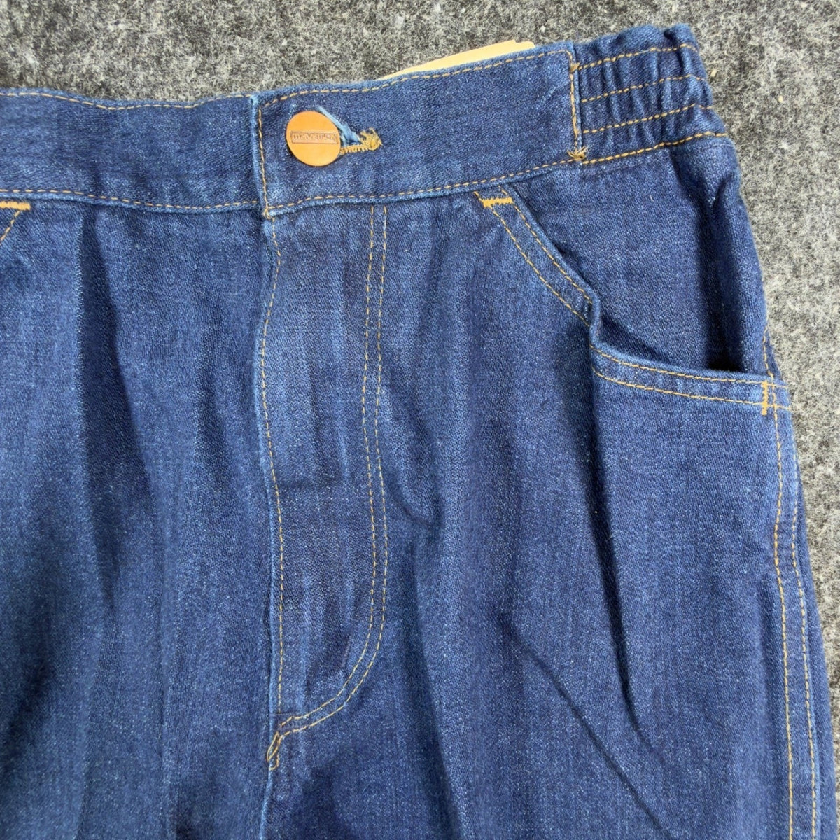 Lady Maverick Vintage 70s Jeans Womens 10 Blue High Waist Elastic NOS NWT