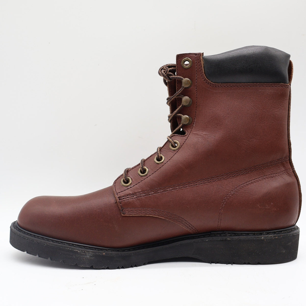 Carolina Work Boots Mens 13 D Vintage USA Leather Brown Lace Up Lug Sole 895