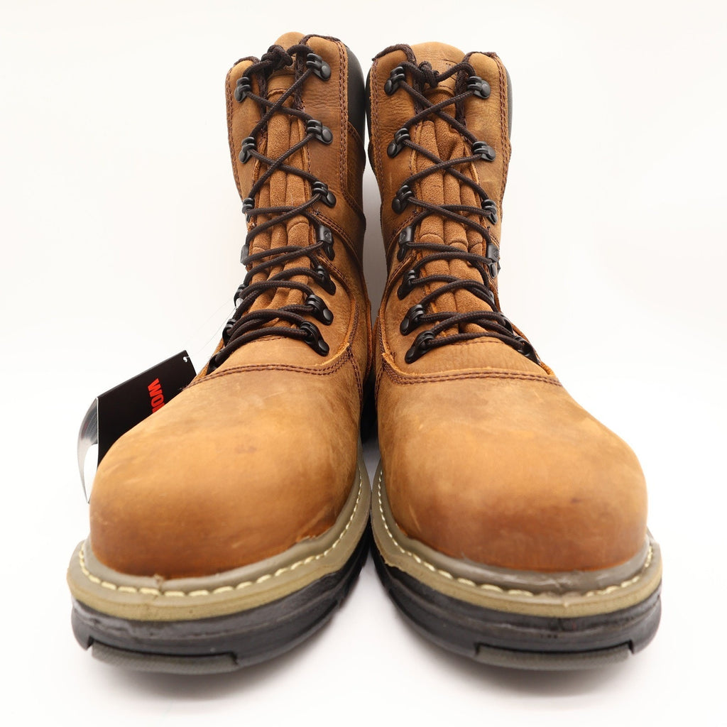 Wolverine Marauder 8 Work Boots Mens 8.5 Brown Leather Steel Toe NWT W02163