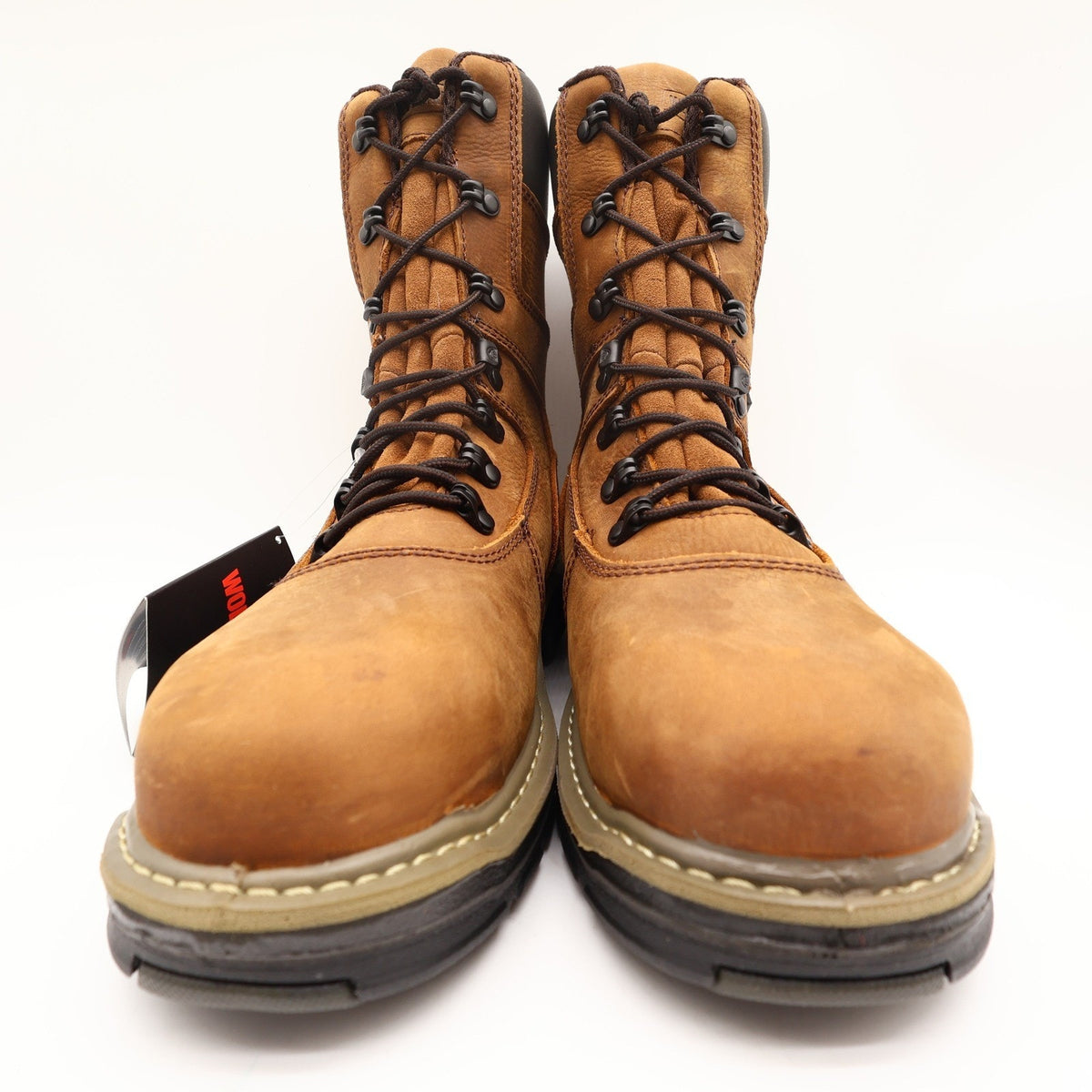 Wolverine Marauder 8 Work Boots Mens 8.5 Brown Leather Steel Toe NWT W02163