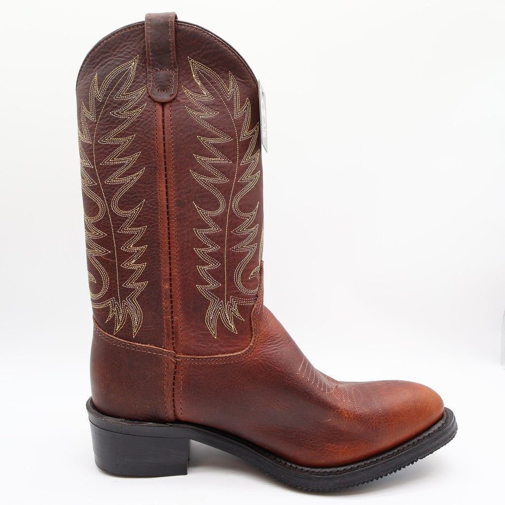 Double-H 3269 12" Work Western Boots Mens 8.5 D Black Walnut Leather NWT - take2supply