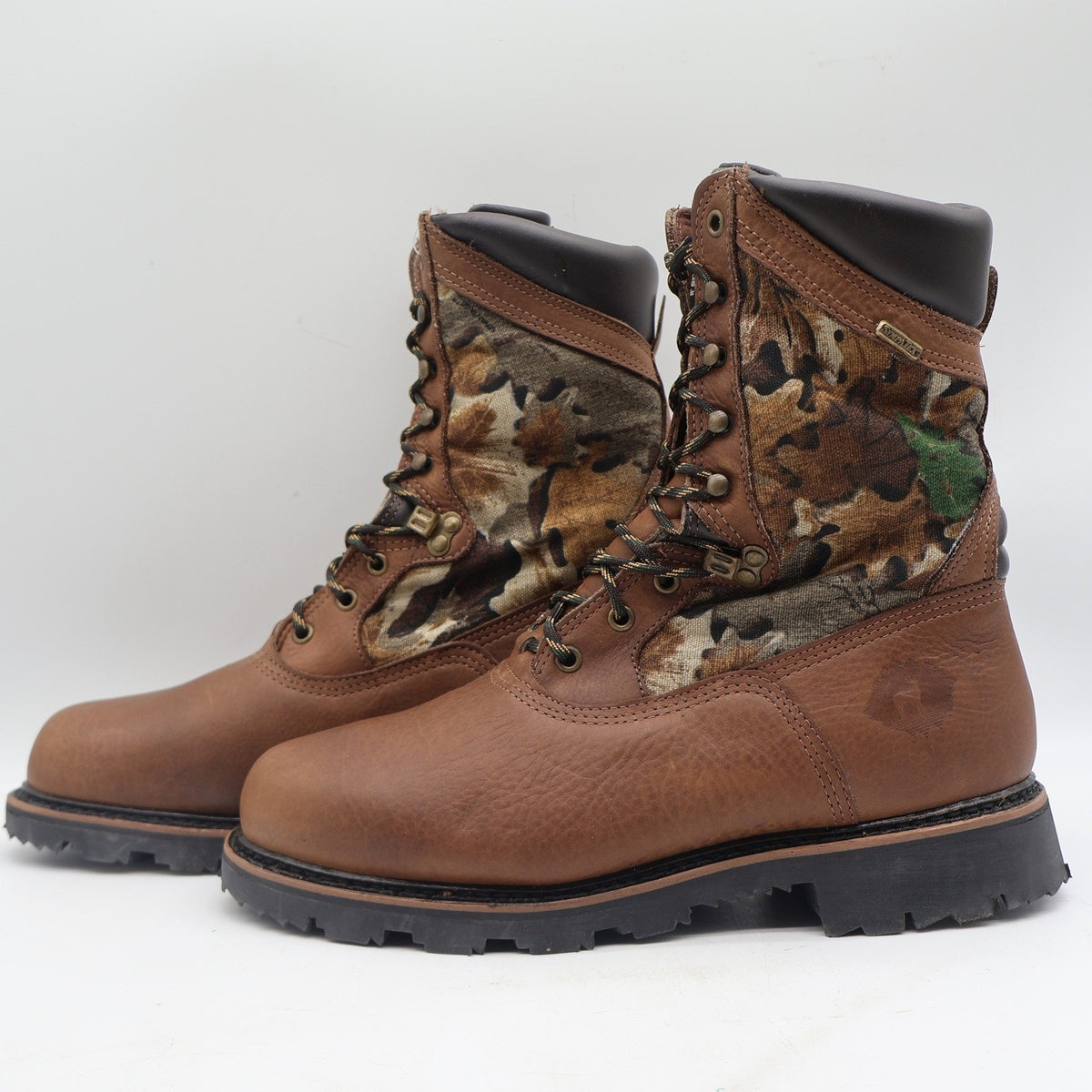 Lake of the Woods Hunting Boots Mens 10.5 D Vintage USA Leather Camo 800g 5263 - take2supply