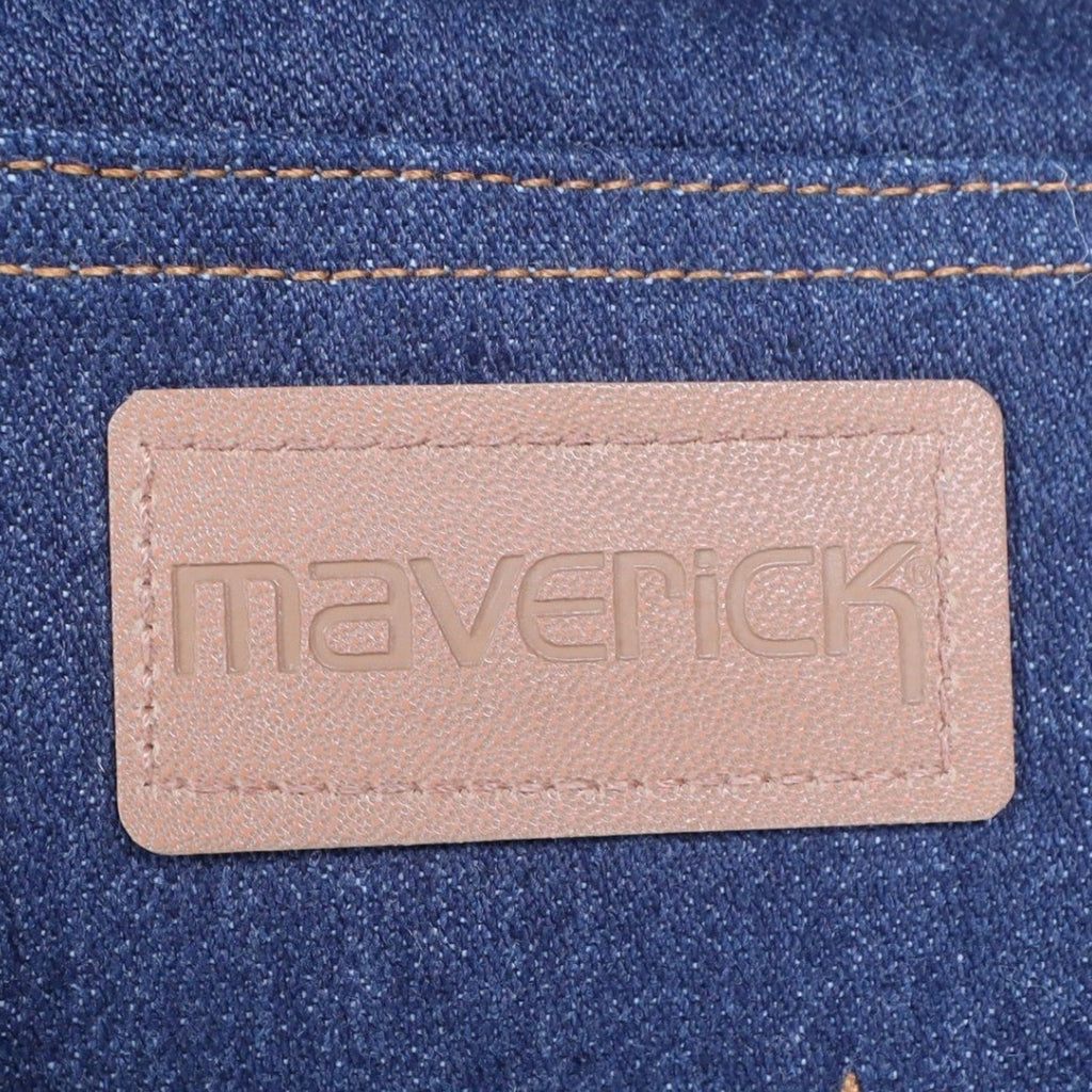 Maverick Jeans Boys 27x34 Vintage 70s Dark Wash Denim Straight Leg Made in USA - take2supply