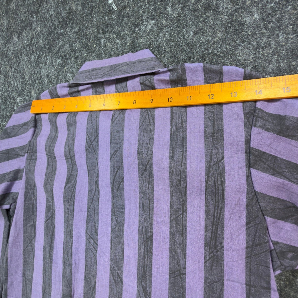 Sands Point Vintage 80s Shirt Boys 16 Purple Grey Striped USA