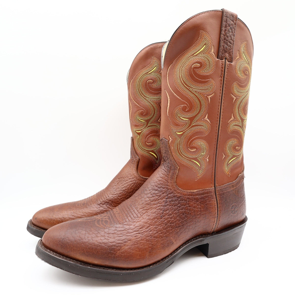 Double-H DH4417 Western Work Boots Mens 12 D Rust Leather R Toe New