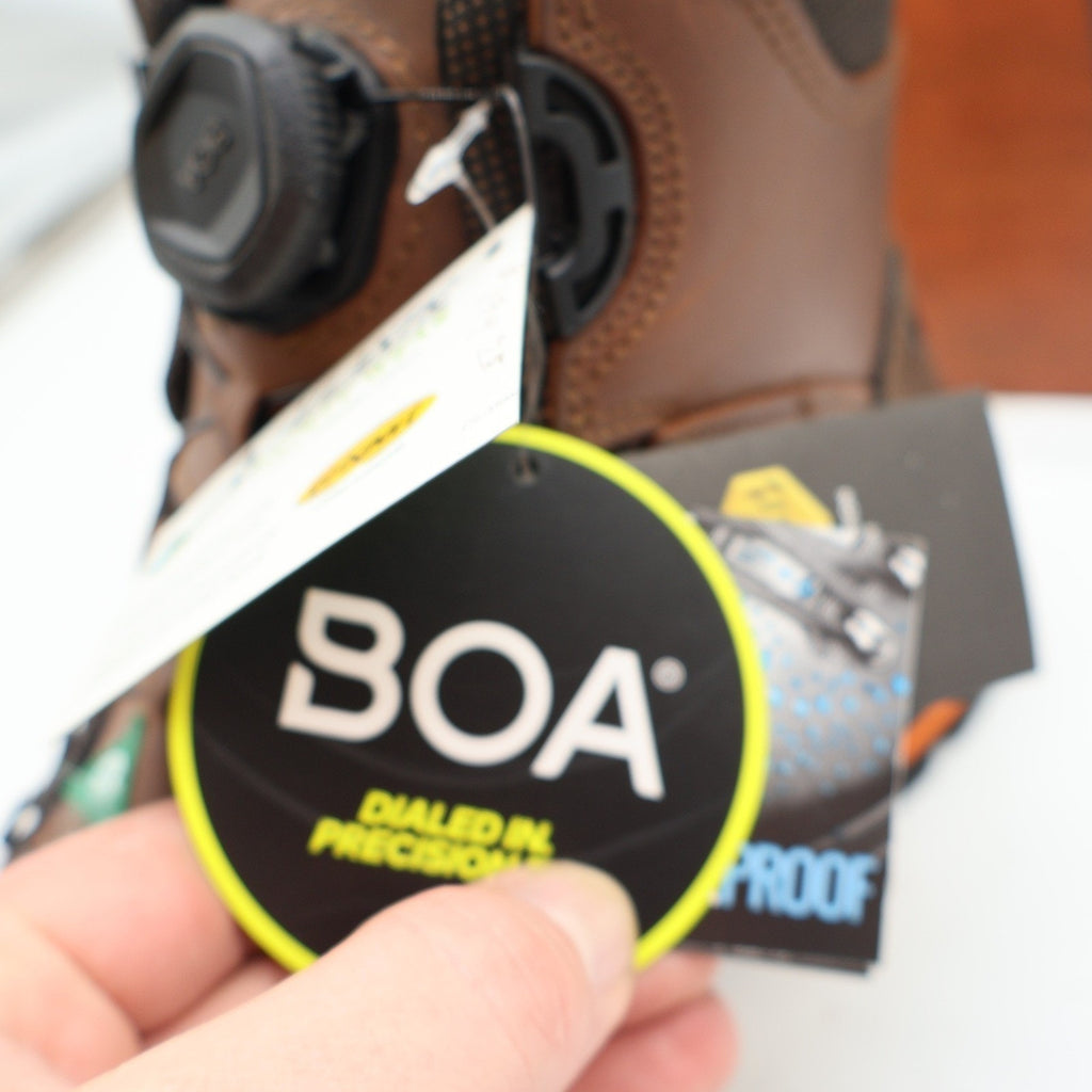 Grisport BOA Wolf Safety Boots Mens 10.5 Brown Leather Waterproof Vibram EH PR - take2supply