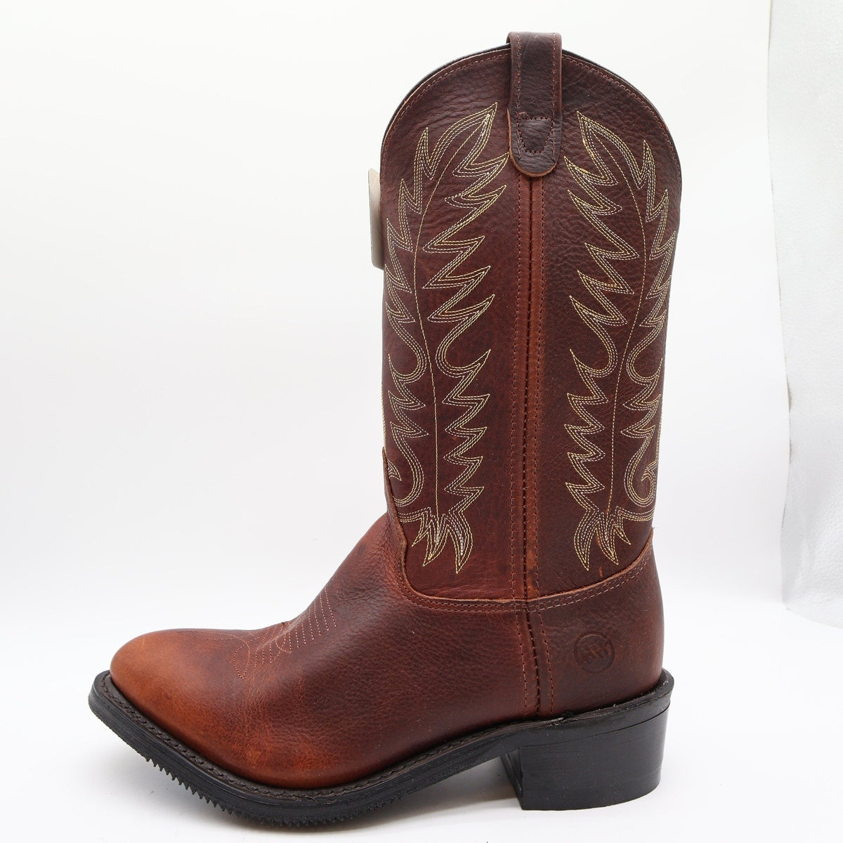 Double-H 3269 12" Work Western Boots Mens 8.5 D Black Walnut Leather NWT - take2supply