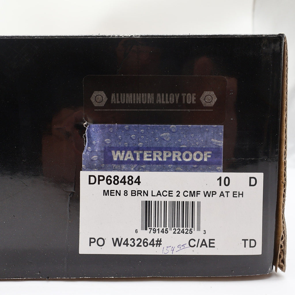 Dan Post DP68484 Work Boots Mens 10D Brown Leather Alloy Toe Waterproof NWT
