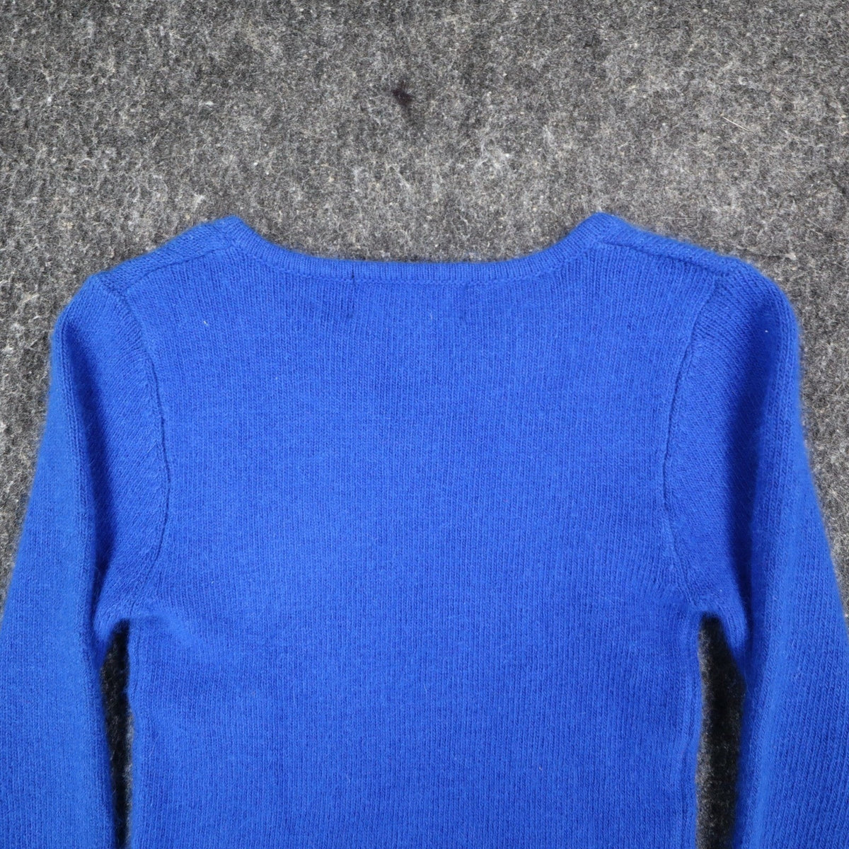 Spice It Up Sweater Womens Small Y2K Royal Blue Angora Blend Notched Neck