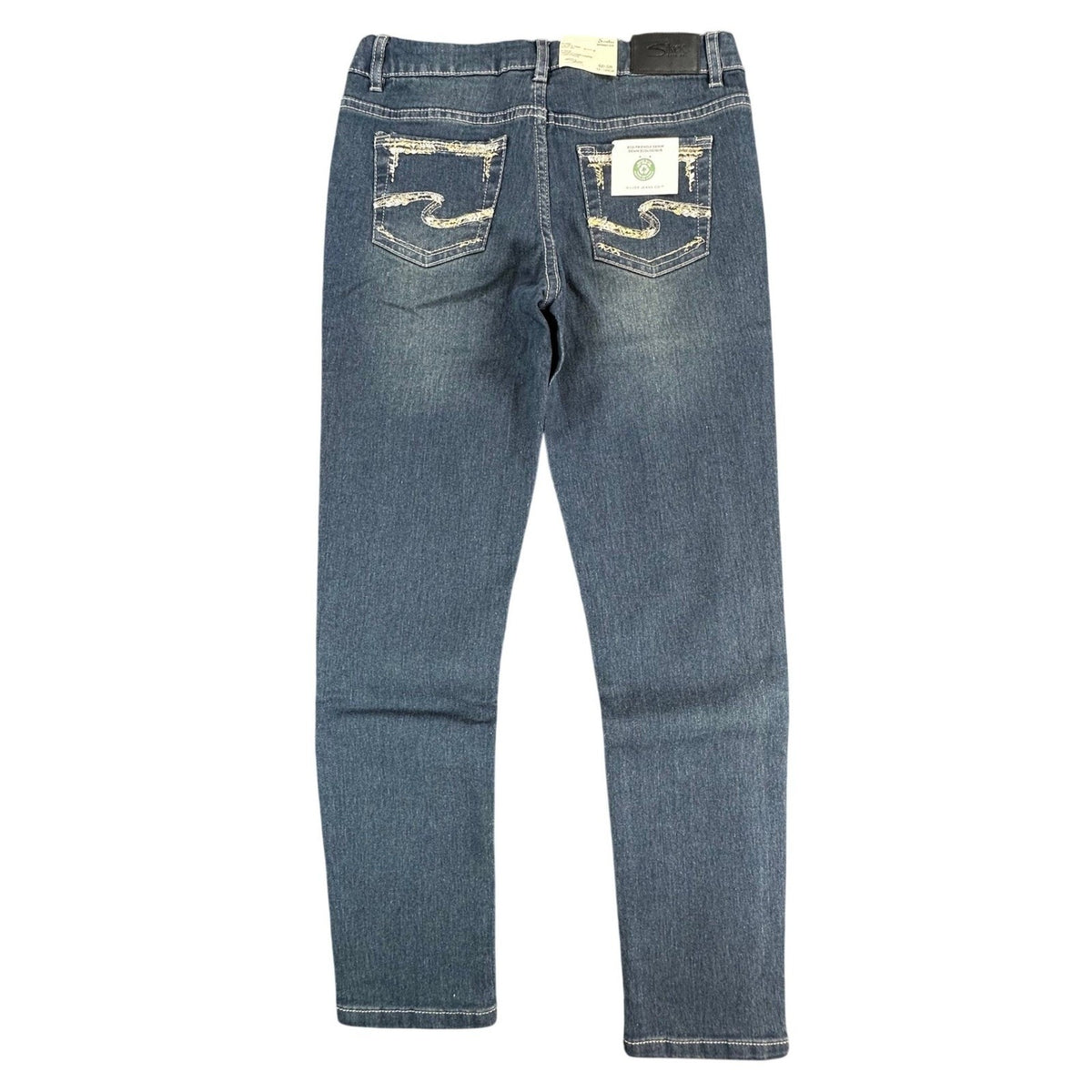 Silver Jeans Sasha Skinny Fit Girls 12 Blue Denim Eco-Friendly NWT
