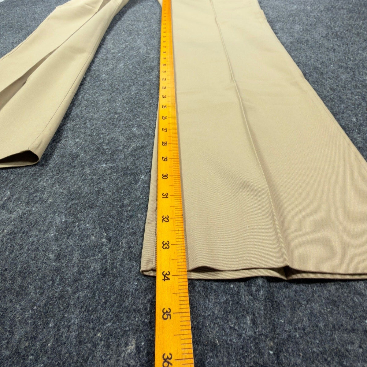 Elderado Vintage 70s Dress Pants Mens 34x32 Tan Twill Slacks Excellent - take2supply