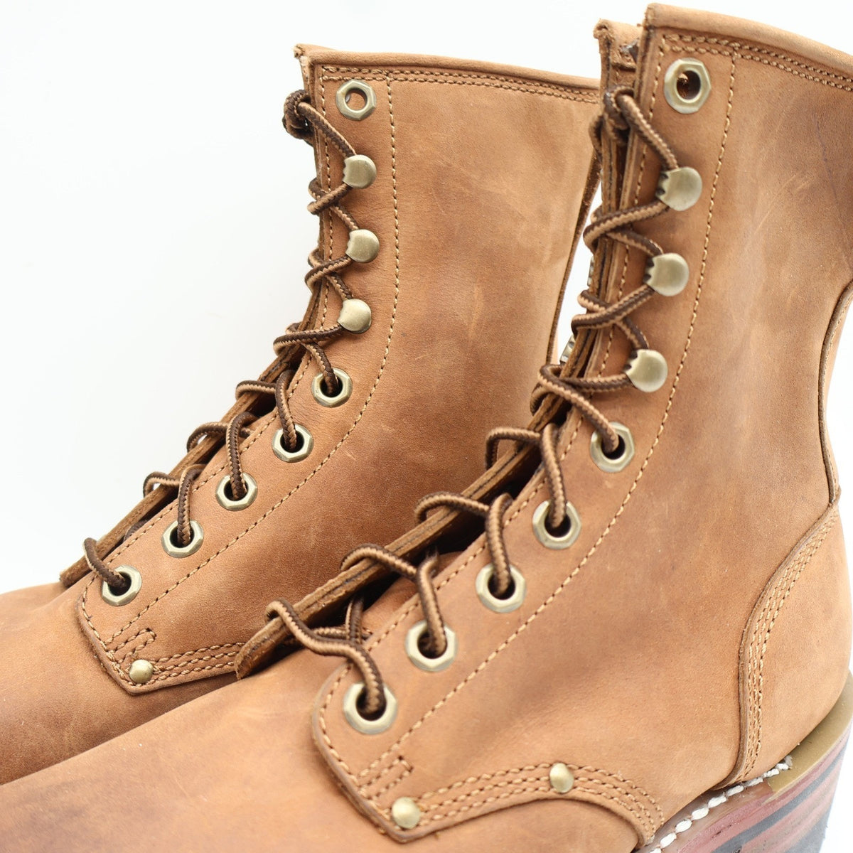 Carolina Logger Boots Mens 8 D Brown Leather Safety Steel Toe Work Boot 8585 NIB - take2supply