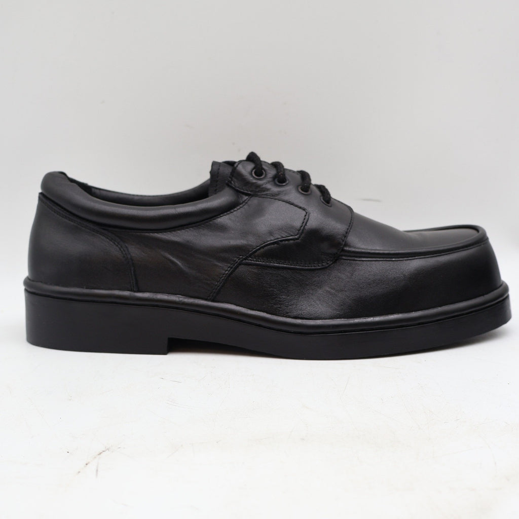 Vintage Boxer Dogs 9928 Black Leather Moc Toe Comfort Oxfords Men's 11D Deadstock