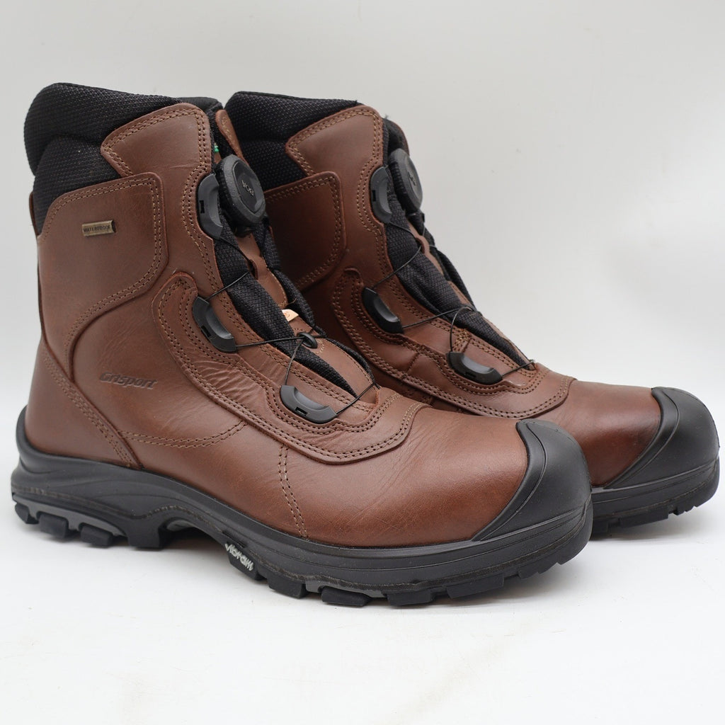 Grisport BOA Constructor Safety Boots Men 11 Brown Leather Waterproof 74693CD11K