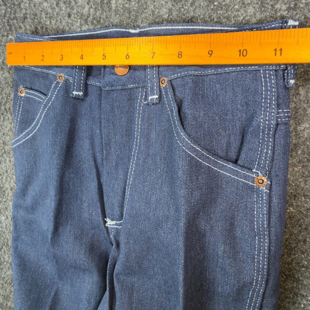 Maverick Vintage 70s Jeans Boys 12 Slim USA Blue Denim NWT Z128MNS 24x27