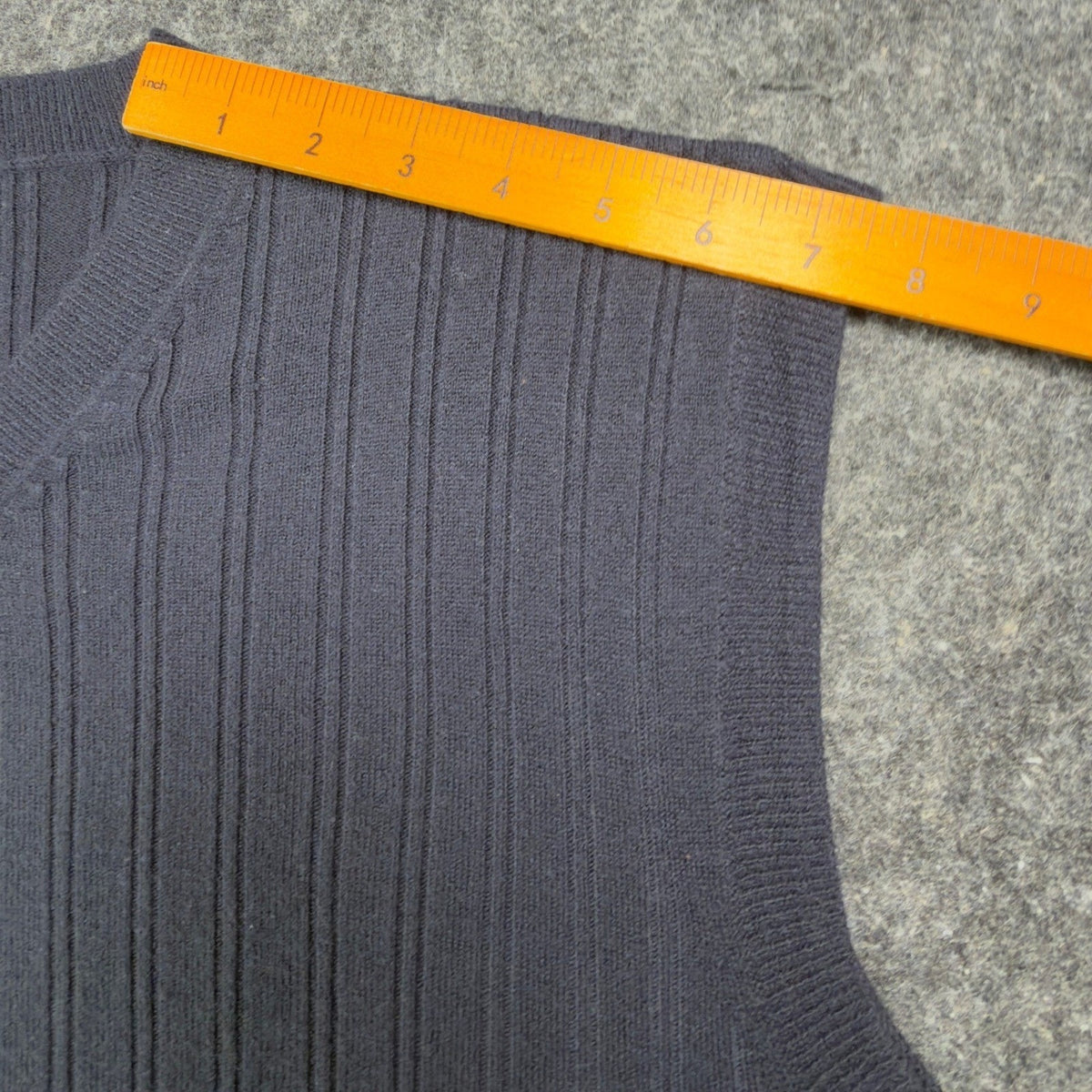Port City Khaki's V-Neck Sweater Vest Mens XL Navy Blue Acrylic NWT Deadstock - take2supply