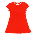 Angel Jones 70s Ringer Dress Womens Medium Red Acrylic Deadstock New - take2supply