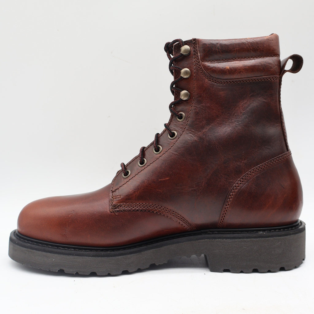 Cape Shoe Company 8" Plain Toe Boot Mens 10.5 D Vintage USA Pecan Rowdy 2001A1 - take2supply