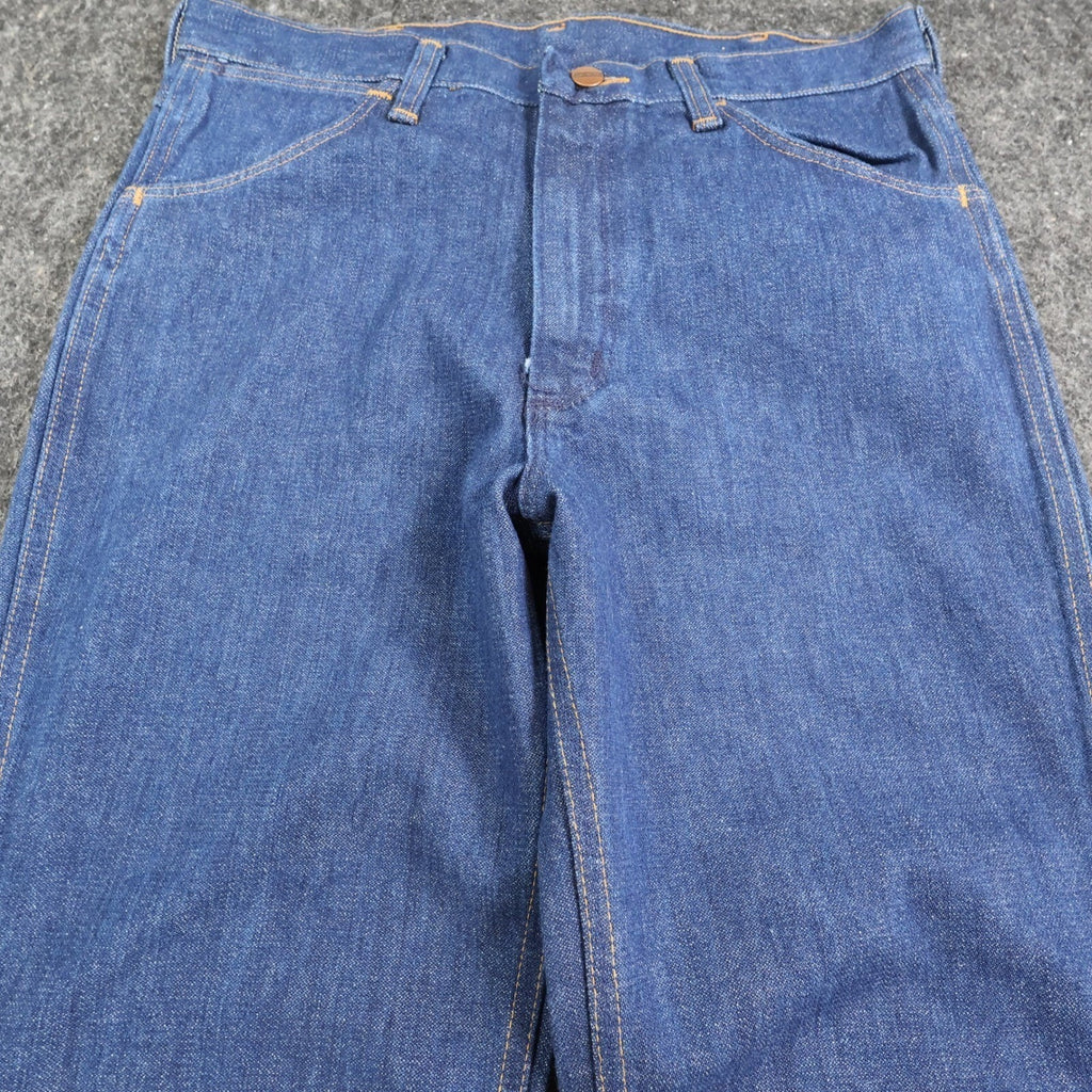 Maverick Vintage 70s Flare Jeans Mens 32XL Blue Cotton USA Made NOS NWT
