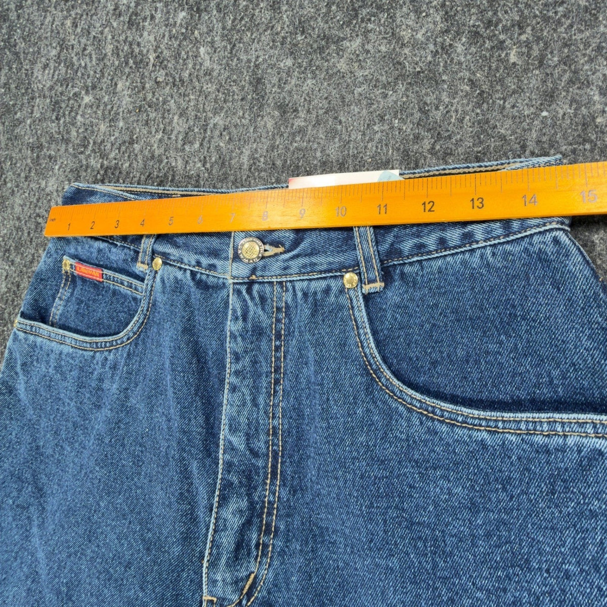 Lawman 90s Vintage High Rise Denim Shorts Womens 11/12 Blue NWT VERA YR77 - take2supply