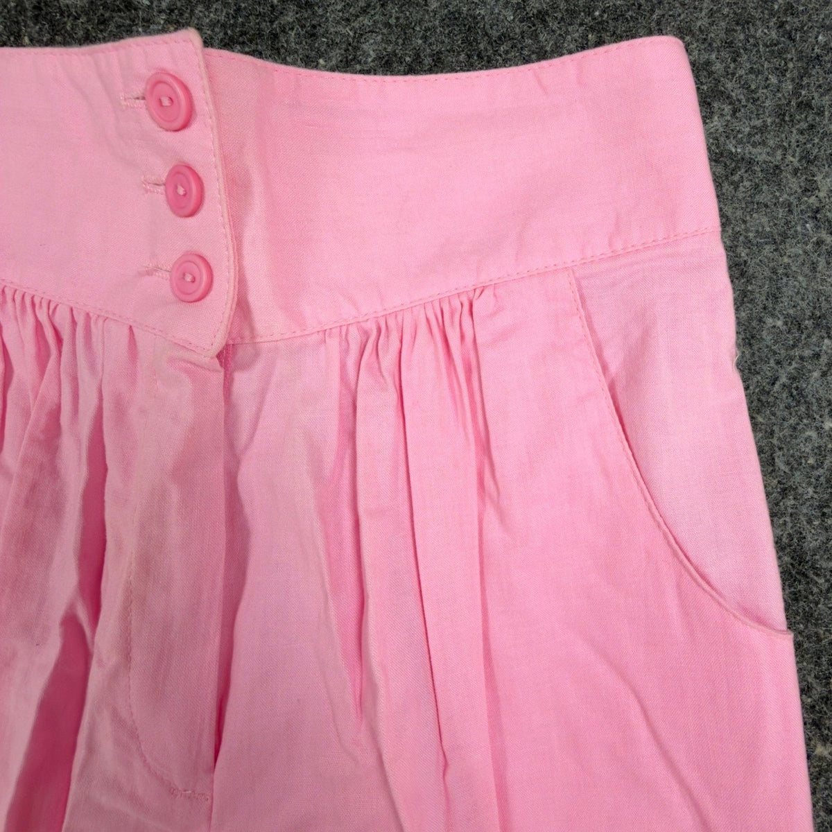 Catnip Vintage 80s High Waist Pleated Pants Womens 13 Pink Cotton NWT USA - take2supply