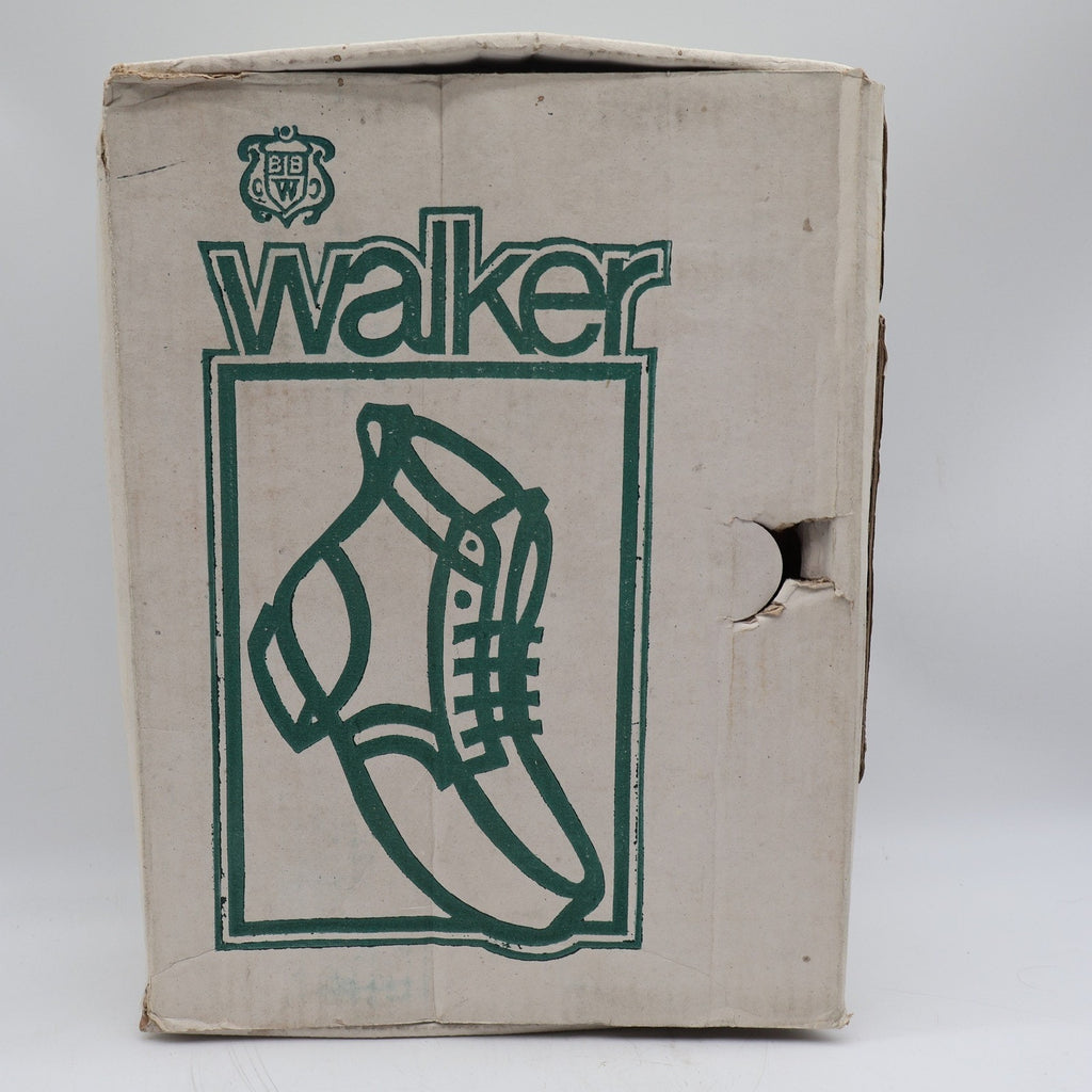 Walker Shoes Steel Toe Work Boots Mens 9.5 EEE Vintage 80s Black Leather 1031