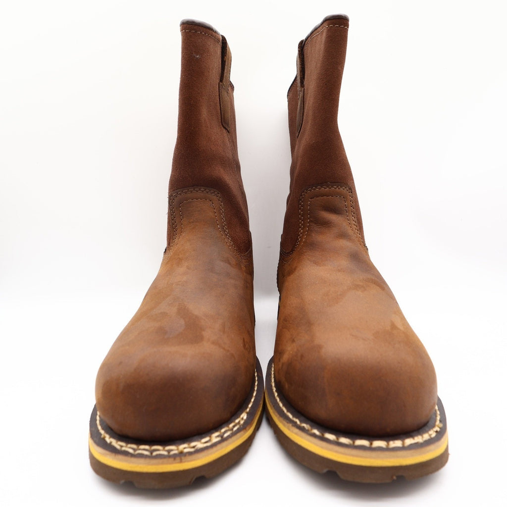Carhartt Waterproof 10-Inch Pull-On Work Boot Mens 9.5M Brown Leather NEW