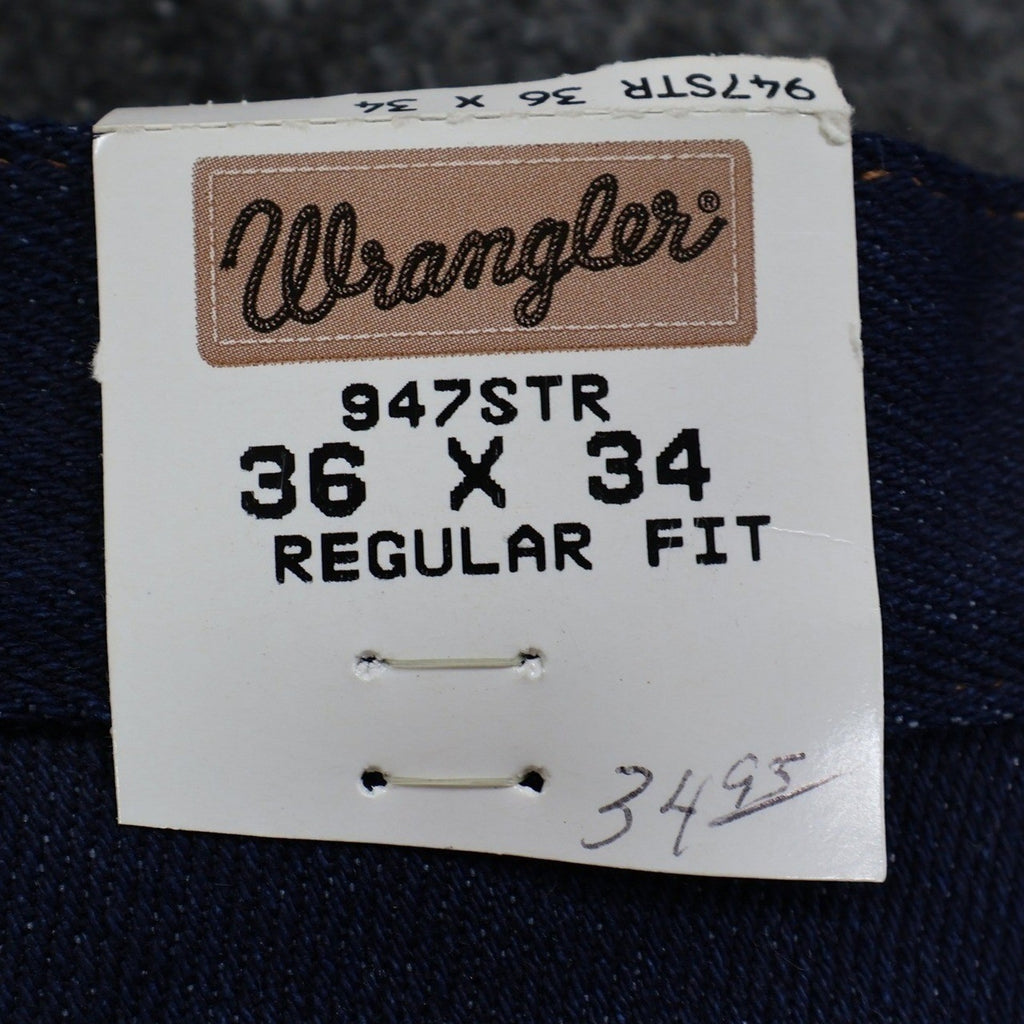 Wrangler Vintage 80s Cowboy Cut Jeans Mens 36x34 Stretch USA Made NOS NWT - take2supply