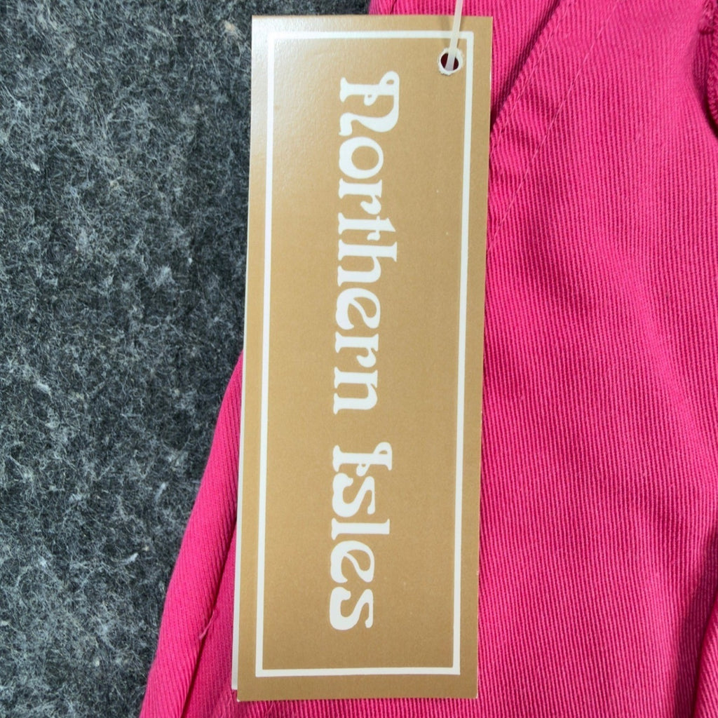 Northern Isles Shorts Womens 9/10 Vintage Pink Cotton Pleated Deadstock NWT
