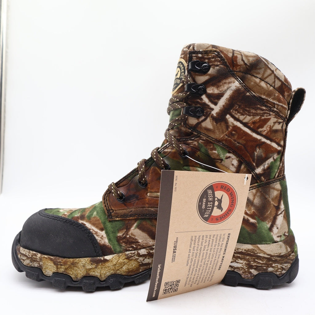 Irish Setter Boots Mens Size 9 D Shadow Trek Gore-Tex Camo Hunting 3858 NIB - take2supply