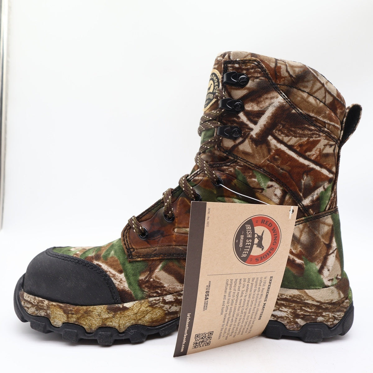 Irish Setter Boots Mens Size 9 D Shadow Trek Gore-Tex Camo Hunting 3858 NIB - take2supply