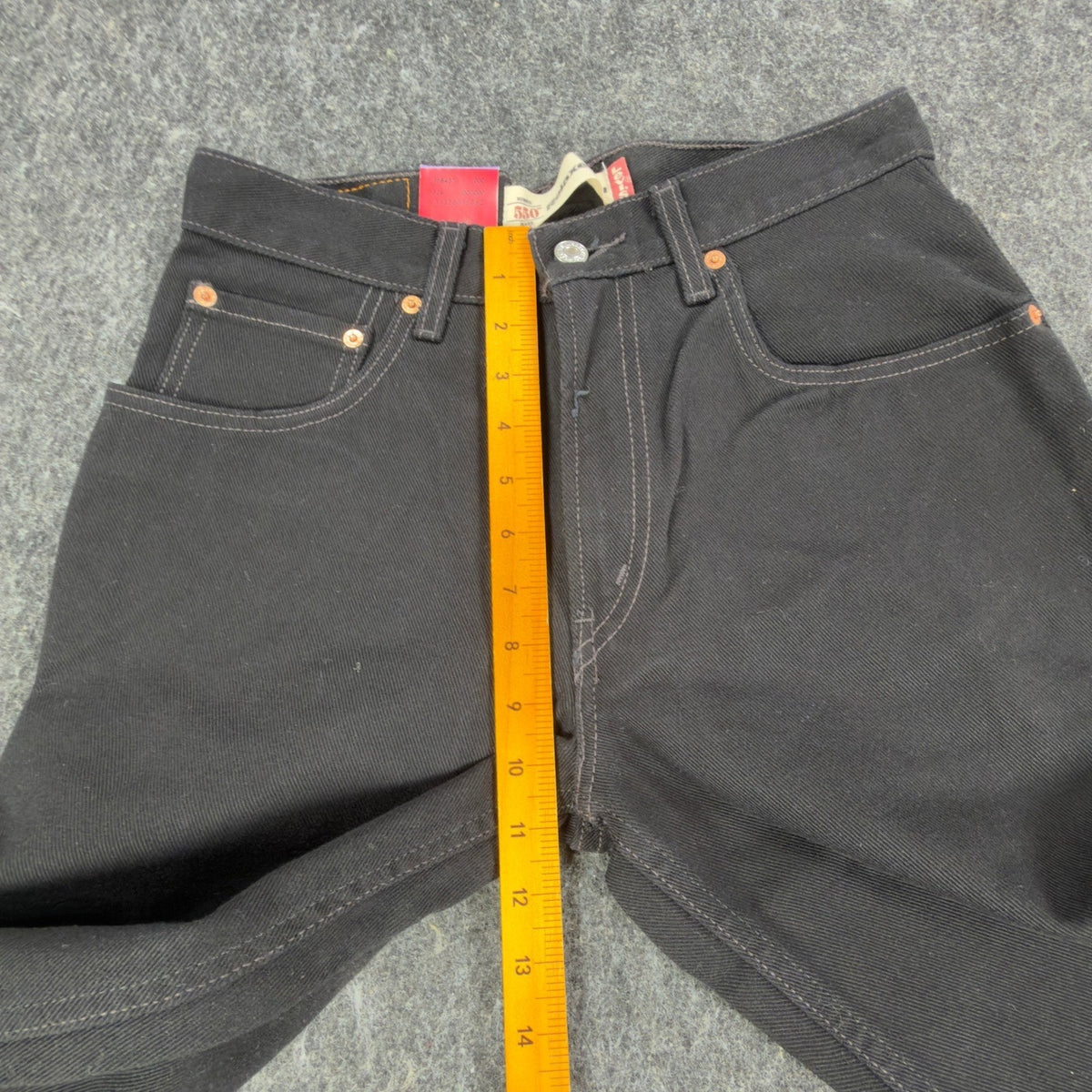 Levi's Y2K 550 Student Relaxed Fit Jeans Men 29x30 Black Denim NWT Deadstock
