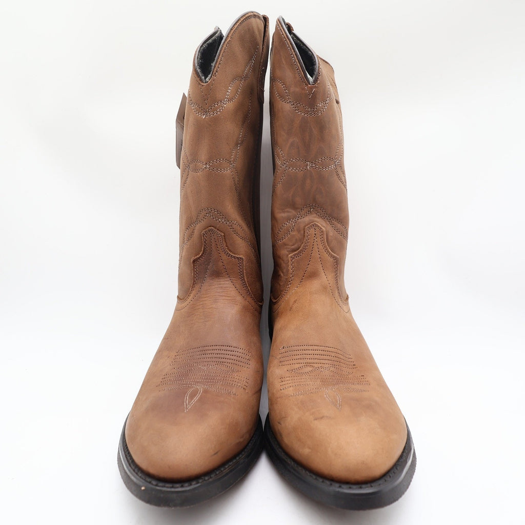 Laredo 28-1805 Tan Leather Western Cowboy Boots Men's 11 EE Wide USA Made NWT
