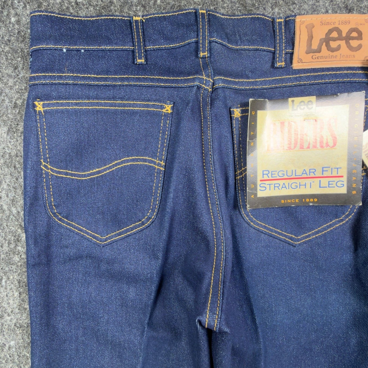Lee Vintage 90s Riders Straight Leg Jeans Mens 33x36 Dark Indigo NWT Made in USA