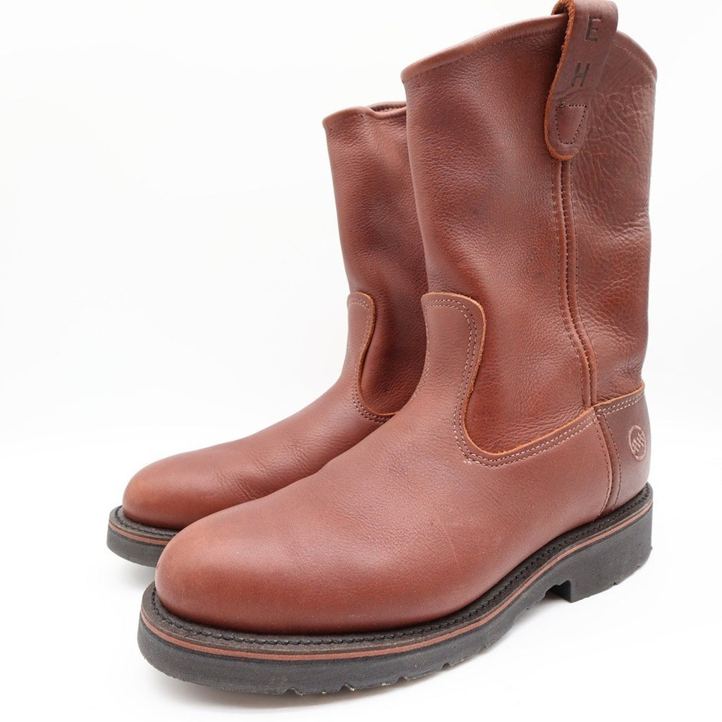 Double-H AG7 Ranchwell EH Boots Mens 8.5 EE Brown Leather New 3730 USA Made