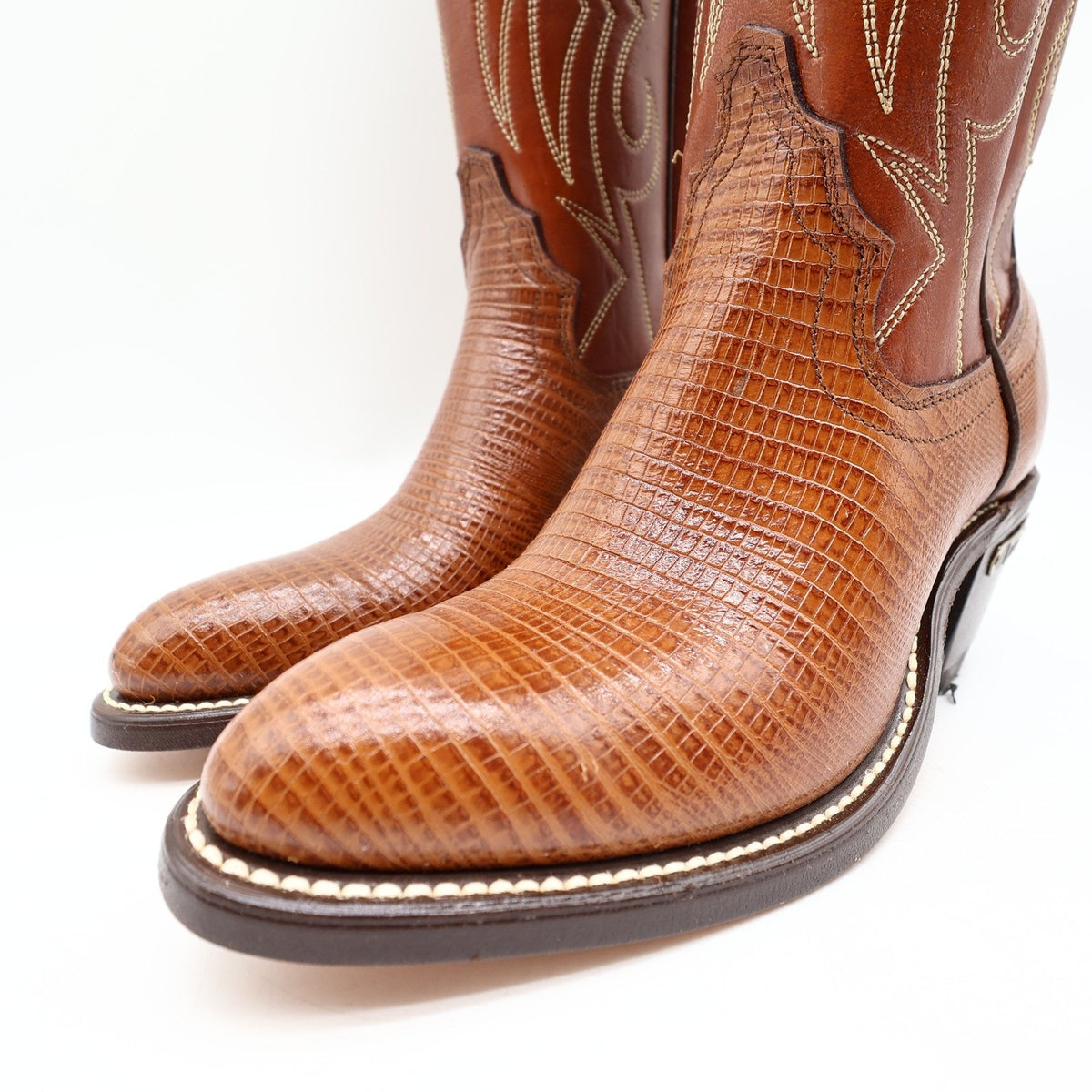 Vintage Laredo Lizard Embossed Leather Western Boots Women 5.5 B Box NWT