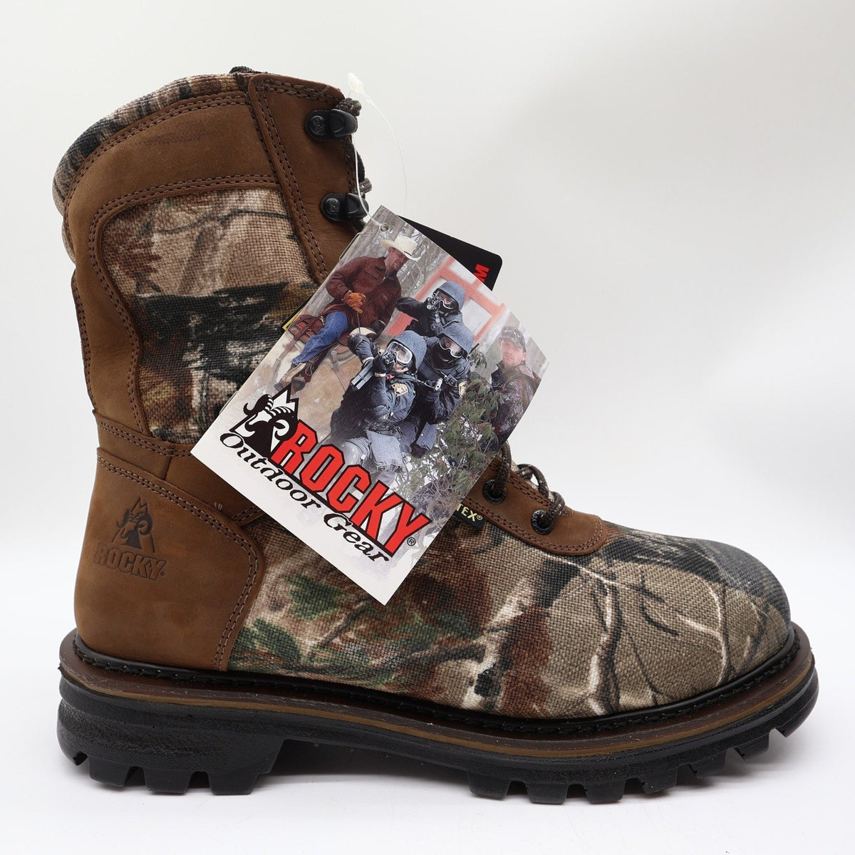 Rocky 9128 CornStalker Hunting Boots Mens 10M Camo Leather Gore-Tex New