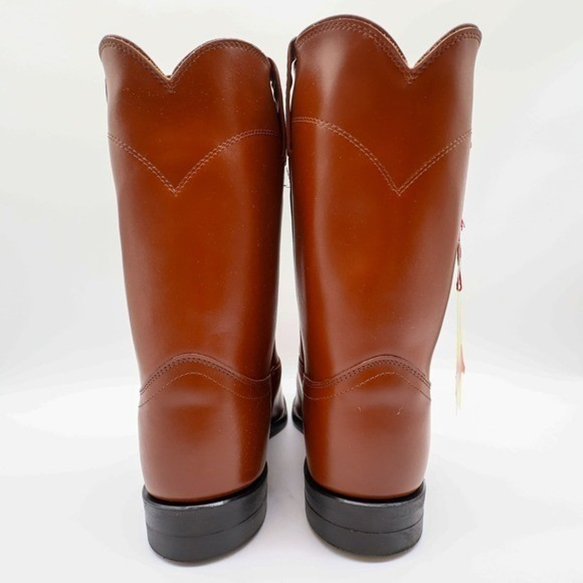 Vintage Justin Diamond J 3802M Tan Brown Leather Roper Boots Men's 11E NWT Deadstock