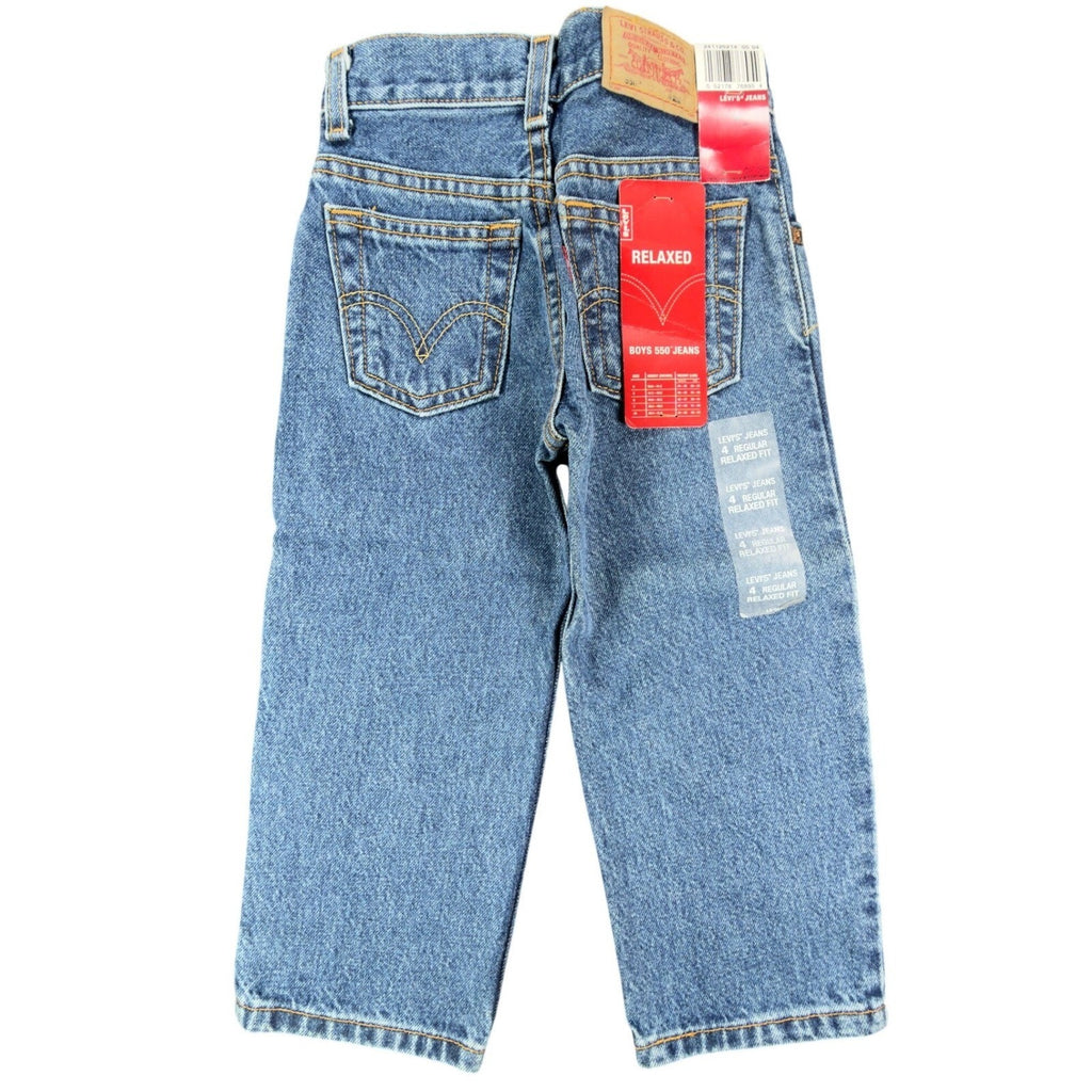 Levi's Vintage 90s Boys 4 Regular 550 Relaxed Fit Jeans Blue Denim NWT