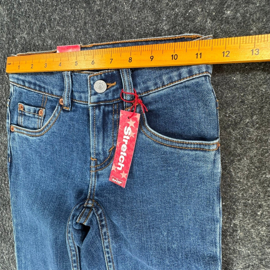 Levi's Vintage Y2K 517 Flare Jeans Girls Size 7 Blue Denim Stretch NWT