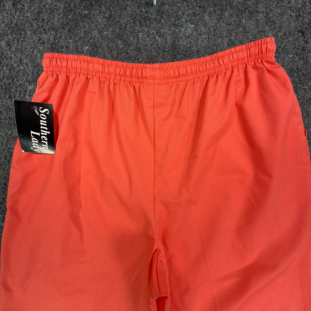 Southern Lady Vintage 90s Shorts Womens L Orange Cotton Blend NWT - take2supply