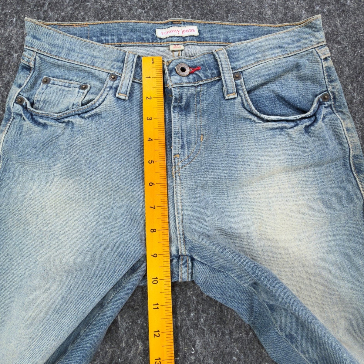 Tommy Jeans Jill Jean Womens 5R Y2K Light Wash Denim Bootcut Flare NWT - take2supply