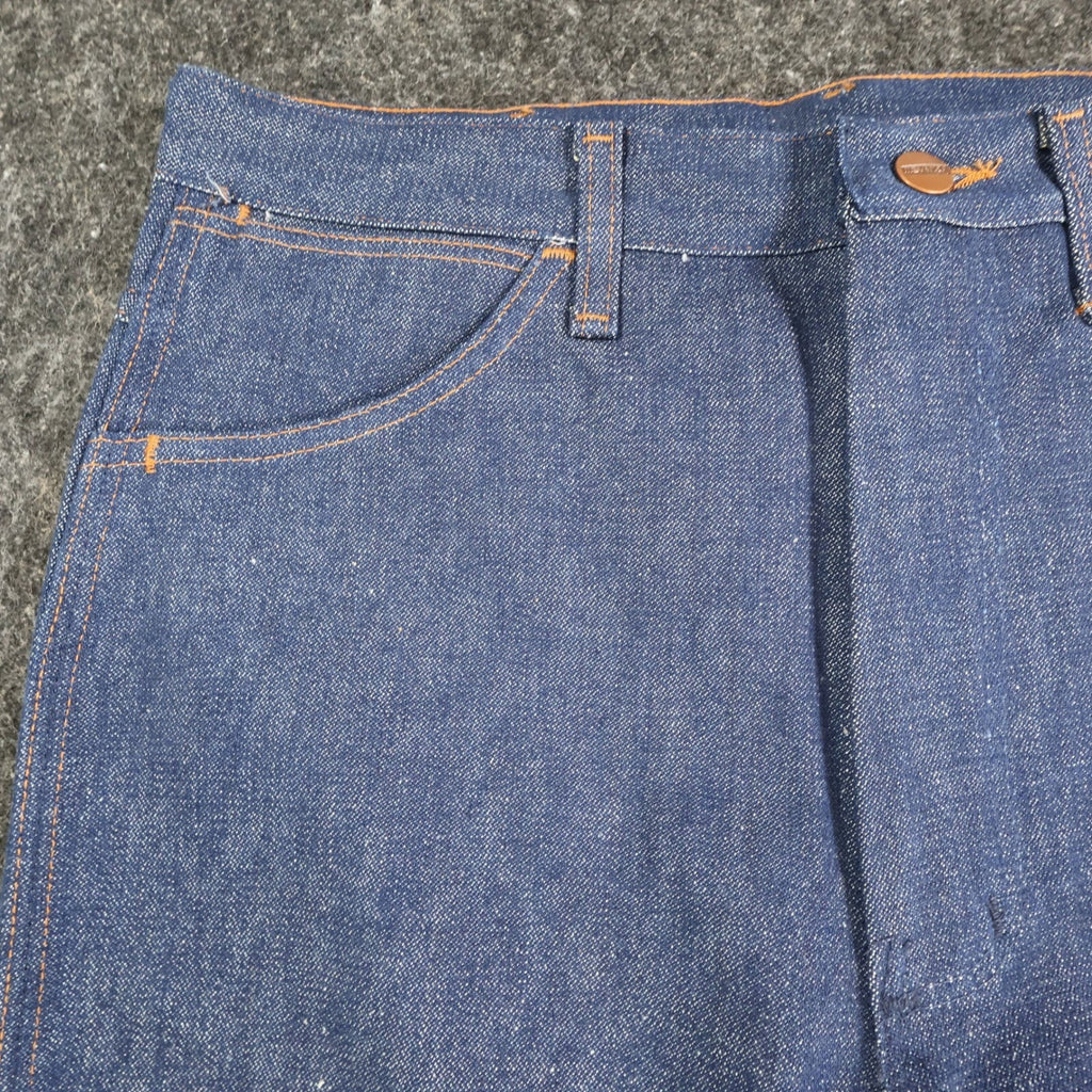 Maverick Vintage 70s Flare Jeans Mens 33x34 Blue Cotton USA Made NOS NWT