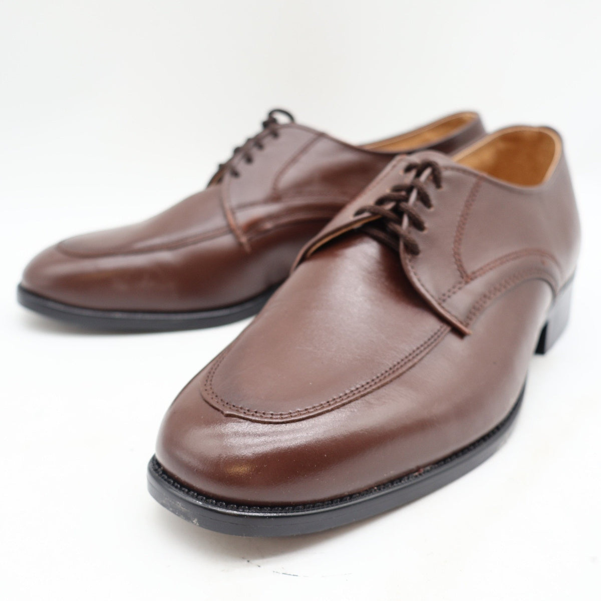 Vintage Barclay 97124 Brown Leather Oxford Shoes Men's 9.5 EEE Wide USA Deadstock