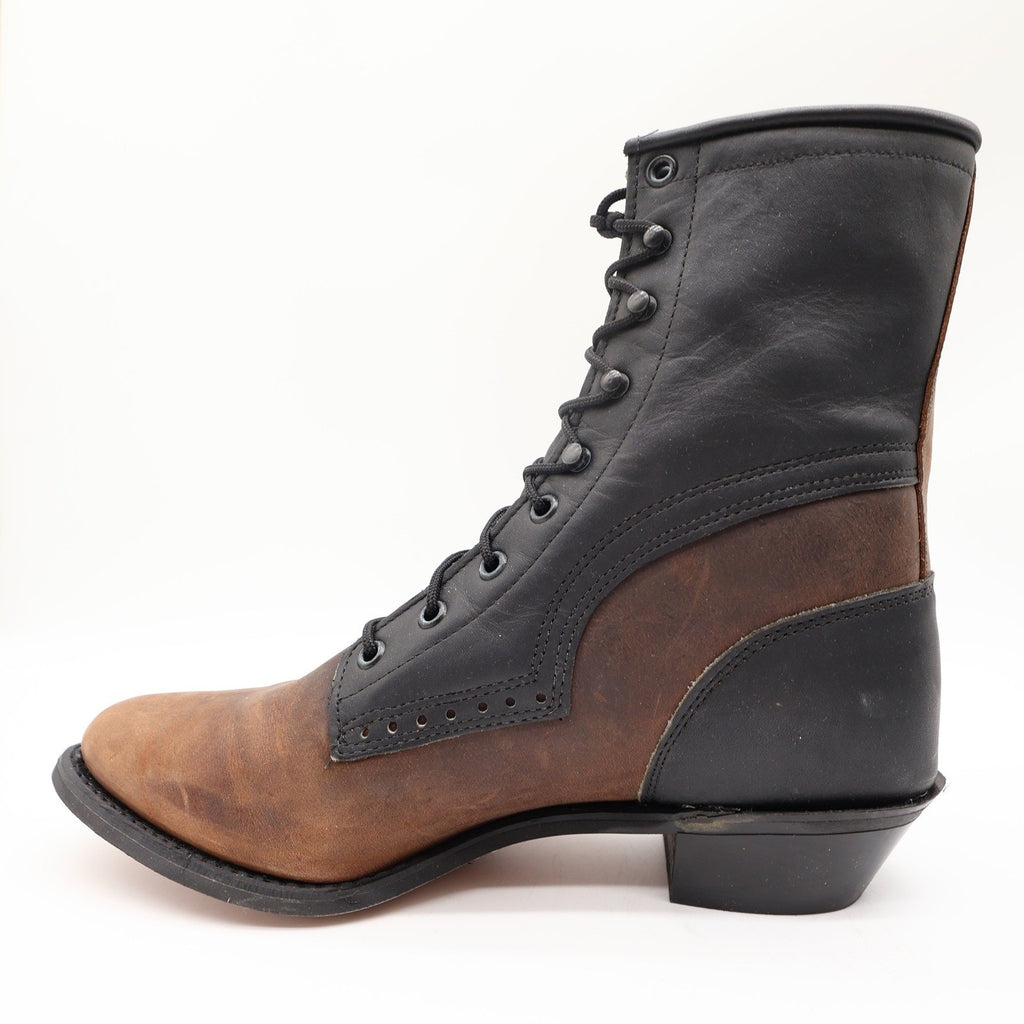 Wrangler Rugged Wear 8-Inch Dress Packer Boots Women's 9 Gaucho Crazyhorse Black NWT