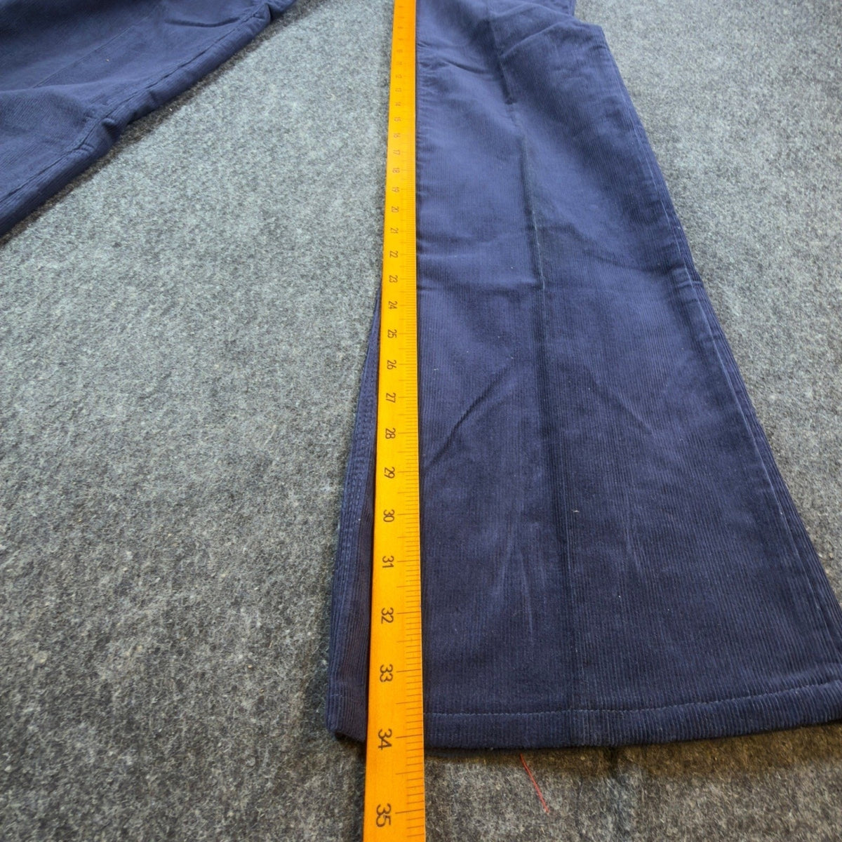 Maverick Vintage 70s Corduroy Pants Juniors 11 Navy Flare Bell Bottom NWT - take2supply
